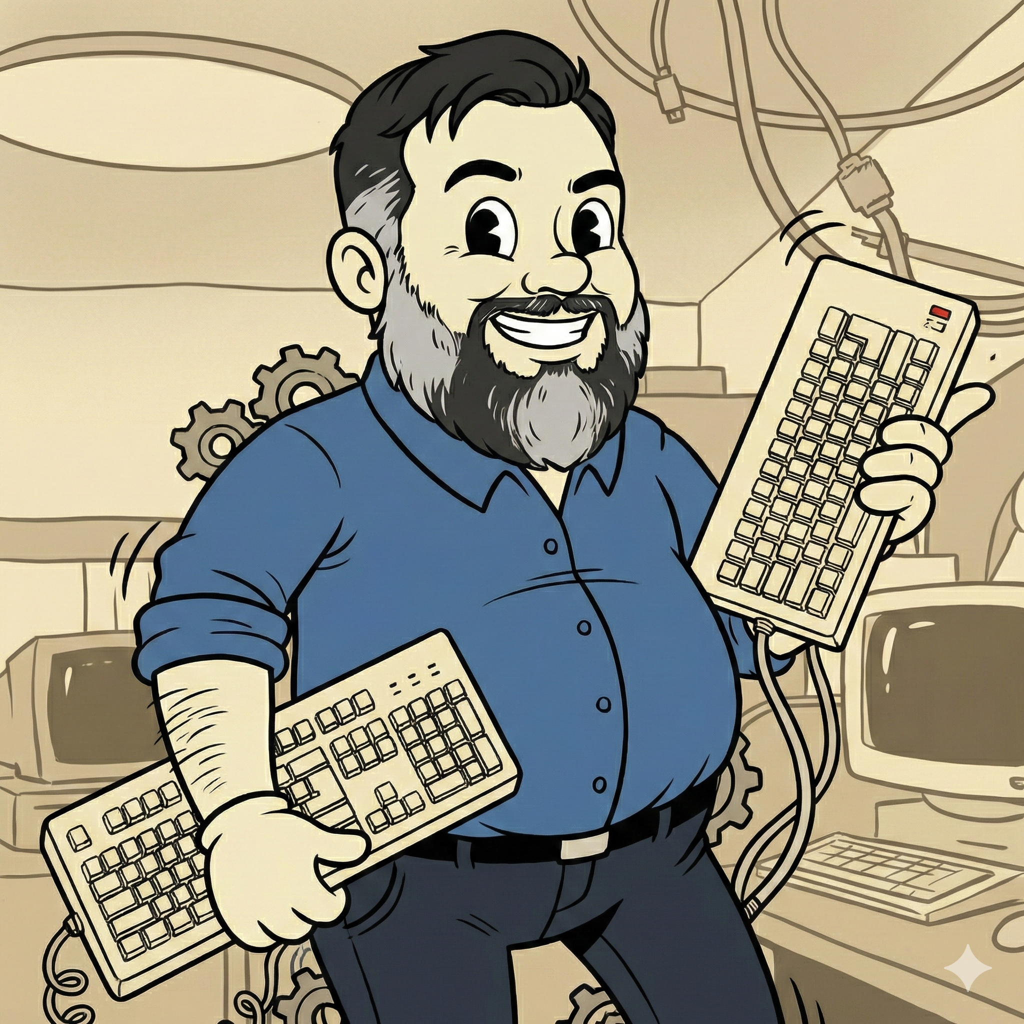 Rogério Caetano's Avatar in Rubber Hose Style - Gemini Generate